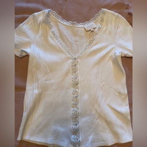 Sézane White Maddie T-shirt